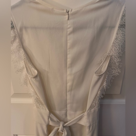 NWT Altar'd State White Long Pants Jumpsuit Size L - Picture 6 of 8